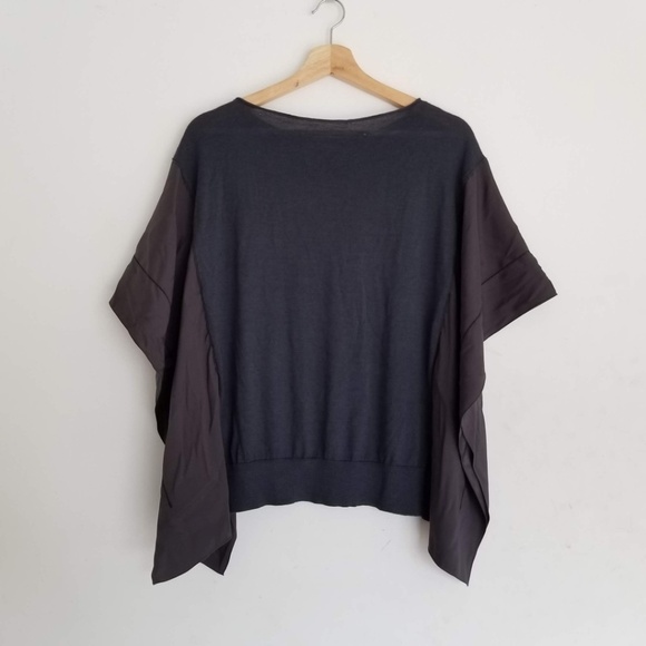 FABIANA FILIPPI Batwing Cashmere Silk Sweater Gray - Picture 4 of 8